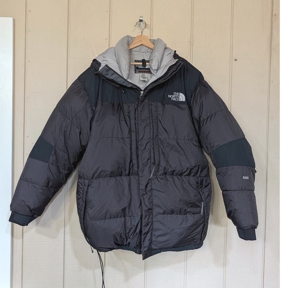 Vintage North Face Summit Series 600 Down Puffer Jacket Mens XXL Black Hooded